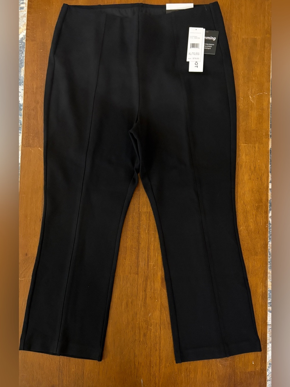 Women’s RAFAELLA Slimming High-Rise Crop Boot NWT Black Pants- Size XL